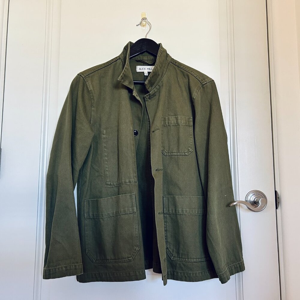 Alex Mill Britt Work Jacket in Olive